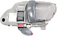 Front, Passenger Side Gray Interior Door Handle, With door lock button