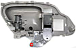 Front, Passenger Side Gray Interior Door Handle, With door lock button