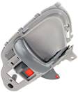Front, Passenger Side Gray Interior Door Handle, With door lock button