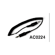AC02242 Universal, Male to Male Adapter- This adapter allows you to connect Stilo 4C to Nexus 4C with a longer extended cable. 23" settled, 34" extended