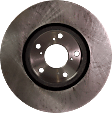 Front, Driver or Passenger Side Brake Disc, Plain Surface, Vented, 5 Lugs, 12.6 In., Pro-Line Series