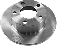 Rear, Driver or Passenger Side Brake Disc, Plain Surface, Solid, 5 Lug Wheels, 9.65 in. Disc Diameter, Pro-Line Series