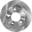 Rear, Driver or Passenger Side Brake Disc, Plain Surface, Solid, 5 Lug Wheels, 9.65 in. Disc Diameter, Pro-Line Series