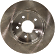 Rear, Driver or Passenger Side Brake Disc, Plain Surface, Solid, 5 Lug Wheels, 11.3 in. Disc Diameter, Pro-Line Series