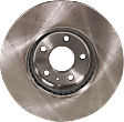 Front, Driver or Passenger Side Brake Disc, Plain Surface, Vented, 5 Lug Wheels, 12.6 in. Disc Diameter, Pro-Line Series