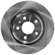 Rear, Driver or Passenger Side Brake Disc, Plain Surface, Solid, 5 Lug Wheels, 11.81 in. Disc Diameter, Sedan/Wagon, Pro-Line Series