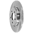 Rear, Driver or Passenger Side Brake Disc, Plain Surface, Solid, 5 Lug Wheels, 11.81 in. Disc Diameter, Sedan/Wagon, Pro-Line Series