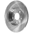 Rear, Driver or Passenger Side Brake Disc, Plain Surface, Solid, 5 Lug Wheels, 11.81 in. Disc Diameter, Sedan/Wagon, Pro-Line Series