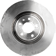 Front, Driver or Passenger Side Brake Disc, Plain Surface, Vented, 5 Lug Wheels, 14.02 in. Disc Diameter, 356mm Front Disc, Pro-Line Series
