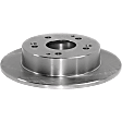 Rear, Driver or Passenger Side Brake Disc, Plain Surface, Solid, 5 Lugs, 10.22 In., Pro-Line Series