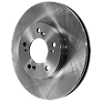 Front, Driver or Passenger Side Brake Disc, Plain Surface, Vented, 5 Lug Wheels, 11.09 in. Disc Diameter, Pro-Line Series
