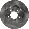 Front, Driver or Passenger Side Brake Disc, Plain Surface, Vented, 5 Lug Wheels, 11.09 in. Disc Diameter, Pro-Line Series
