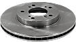 Front, Driver or Passenger Side Brake Disc, Plain Surface, Vented, 5 Lug Wheels, 11.09 in. Disc Diameter, Pro-Line Series