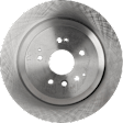 Rear, Driver or Passenger Side Brake Disc, Plain Surface, Solid, 5 Lugs, Pro-Line Series