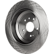 Rear, Driver or Passenger Side Brake Disc, Plain Surface, Solid, 5 Lugs, Pro-Line Series
