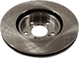 Front, Driver or Passenger Side Brake Disc, Plain Surface, Vented, 5 Lugs, 319.02 mm, Pro-Line Series