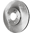 Front, Driver or Passenger Side Brake Disc, Plain Surface, Vented, 5 Lug Wheels, 11.81 in. Disc Diameter, Pro-Line Series