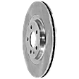 Rear, Driver or Passenger Side Brake Disc, Plain Surface, Vented, 5 Lug Wheels, 12.99 in. Disc Diameter, 330mm Rear Disc, Pro-Line Series