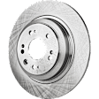 Rear, Driver or Passenger Side Brake Disc, Natural Finish, Plain Surface, Solid, 5 Lugs, 334.01 mm, Pro-Line Series