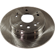 Rear, Driver or Passenger Side Brake Disc, Natural Finish, Plain Surface, Solid, 5 Lugs, 282.45 mm, Pro-Line Series