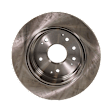 Rear, Driver or Passenger Side Brake Disc, Natural Finish, Plain Surface, Solid, 5 Lugs, 282.45 mm, Pro-Line Series
