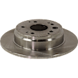 Rear, Driver or Passenger Side Brake Disc, Natural Finish, Plain Surface, Solid, 5 Lugs, 282.45 mm, Pro-Line Series