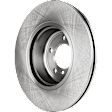Front, Driver or Passenger Side Brake Disc, Plain Surface, Vented, 5 Lugs, 338.07 mm, 3.0L, 6Cyl, Pro-Line Series