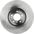 Front, Driver or Passenger Side Brake Disc, Plain Surface, Vented, 5 Lugs, 338.07 mm, 3.0L, 6Cyl, Pro-Line Series
