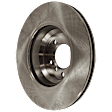 Front, Driver or Passenger Side Brake Disc, Plain Surface, Vented, 5 Lug Wheels, 13 in. OD Disc Diameter, Europe, Pro-Line Series