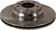 Front, Driver or Passenger Side Brake Disc, Plain Surface, Vented, 5 Lug Wheels, 13 in. OD Disc Diameter, Europe, Pro-Line Series