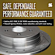 Rear, Driver or Passenger Side Brake Disc, Cross-drilled and Slotted, Vented, 5 Lug Wheels, 11.8 in. Disc Diameter, Pro-Line Series