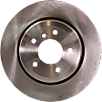 Rear, Driver or Passenger Side Brake Disc, Natural Finish, Plain Surface, Vented, 5 Lugs, 319.53 mm, 3.0L, 6Cyl, Pro-Line Series