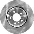 Rear, Driver or Passenger Side Brake Disc, Plain Surface, Vented, 5 Lugs, 344.68 mm, Pro-Line Series