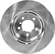 Rear, Driver or Passenger Side Brake Disc, Plain Surface, Vented, 5 Lugs, 344.68 mm, Pro-Line Series
