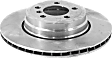 Rear, Driver or Passenger Side Brake Disc, Plain Surface, Vented, 5 Lugs, 344.68 mm, Pro-Line Series