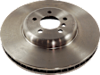Front, Passenger Side Brake Disc, Plain Surface, Vented, 5 Lug Wheels, Pro-Line Series