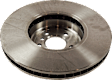 Front, Passenger Side Brake Disc, Plain Surface, Vented, 5 Lug Wheels, Pro-Line Series