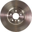 Front, Passenger Side Brake Disc, Plain Surface, Vented, 5 Lug Wheels, Pro-Line Series
