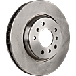 Front, Driver or Passenger Side Brake Disc, Plain Surface, Vented, 5 Lug Wheels, 11.69 in. Disc Diameter, Pro-Line Series