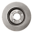 Front, Driver or Passenger Side Brake Disc, Plain Surface, Vented, 5 Lug Wheels, 11.69 in. Disc Diameter, Pro-Line Series