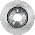 Front, Driver or Passenger Side Brake Disc, Plain Surface, Vented, 5 Lugs, 11.93 in. Disc Diameter, Pro-Line Series