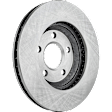 Front, Driver or Passenger Side Brake Disc, Plain Surface, Vented, 5 Lugs, 11.93 in. Disc Diameter, Pro-Line Series