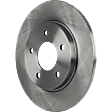 Rear, Driver or Passenger Side Brake Disc, Natural Finish, Plain Surface, Solid, 5 Lugs, 277.88 mm, Pro-Line Series