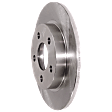Rear, Driver or Passenger Side Brake Disc, Plain Surface, Solid, 5 Lugs, 11.07 in. Disc Diameter, Pro-Line Series