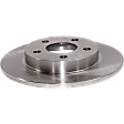 Rear, Driver or Passenger Side Brake Disc, Plain Surface, Solid, 5 Lugs, 11.07 in. Disc Diameter, Pro-Line Series
