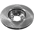 Front, Driver or Passenger Side Brake Disc, Plain Surface, Vented, 5 Lug Wheels, 12.8 in. Disc Diameter, Pro-Line Series
