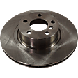 Rear, Driver or Passenger Side Brake Disc, Natural Finish, Plain Surface, Vented, 5 Lugs, 330 mm, Pro-Line Series