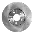 Front, Driver or Passenger Side Brake Disc, Natural Finish, Plain Surface, Vented, 5 Lugs, 331.98 mm, 3.0L, 6Cyl, Pro-Line Series