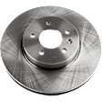 Front, Driver or Passenger Side Brake Disc, Natural Finish, Plain Surface, Vented, 5 Lugs, 321 mm, Pro-Line Series