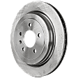 Rear, Driver or Passenger Side Brake Disc, Natural Finish, Plain Surface, Vented, 5 Lugs, 315 mm, Pro-Line Series
